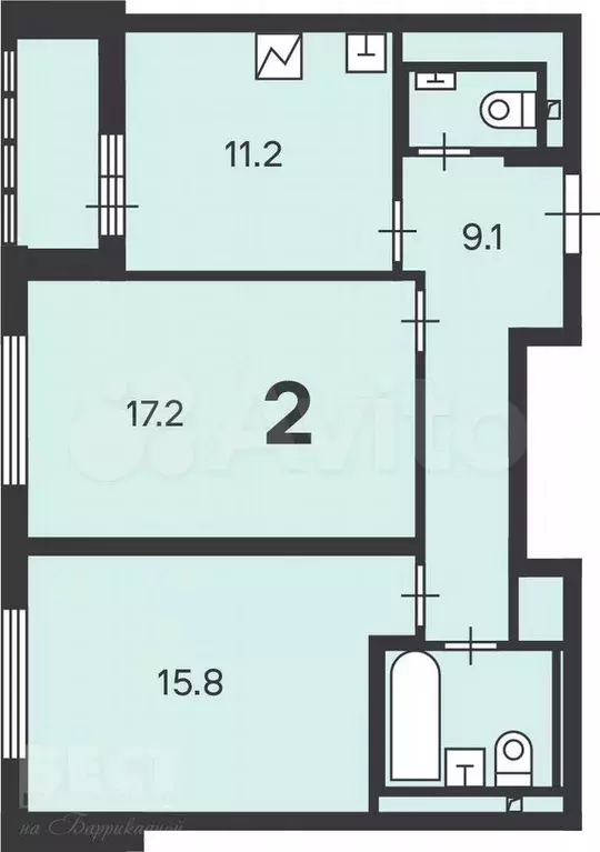 Аукцион: 2-к. квартира, 59 м, 10/20 эт. - Фото 0