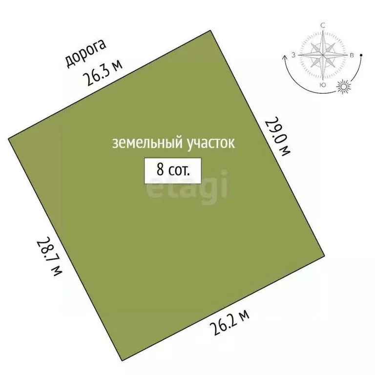 Участок в Тюменская область, Нижнетавдинский муниципальный округ, с. ... - Фото 1