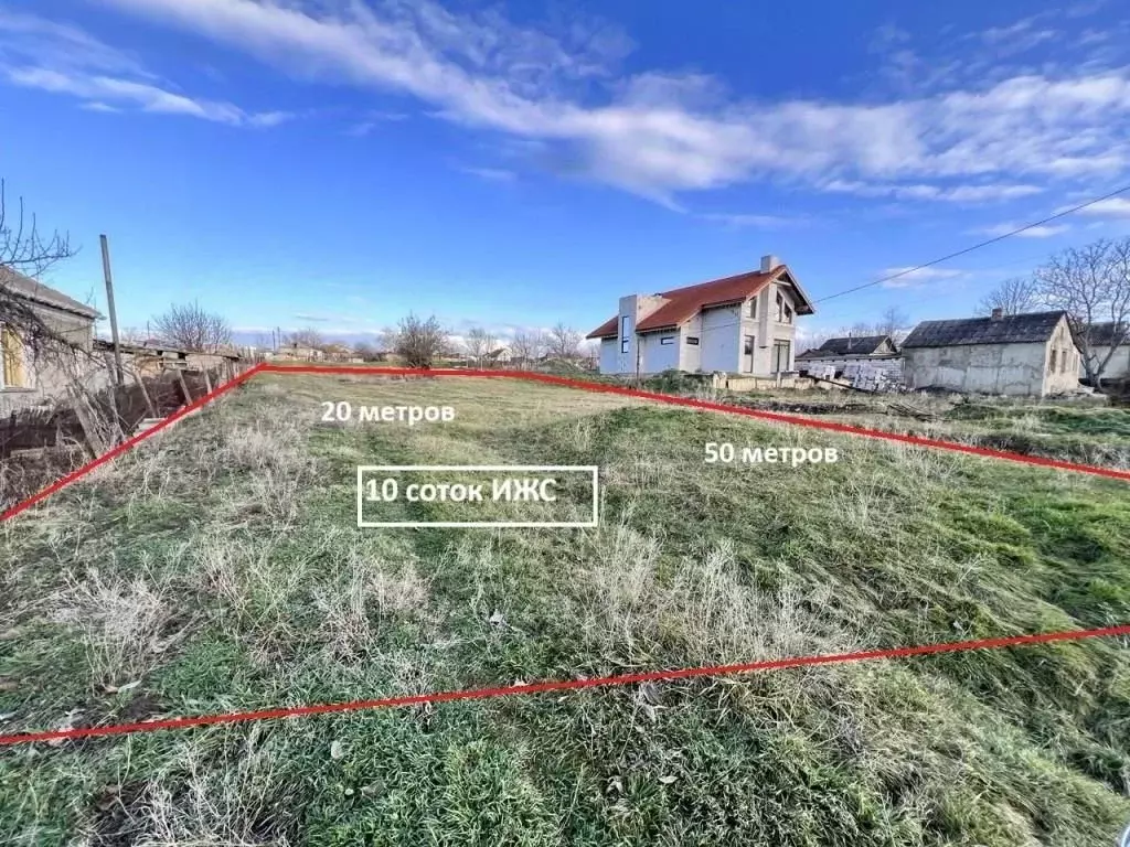 Участок в Крым, Симферопольский район, с. Донское ул. Заречная, 8А ... - Фото 0