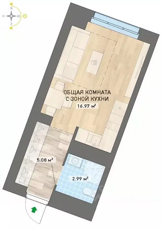 Студия Свердловская область, Екатеринбург ул. Николая Кичигина, 7/3 ... - Фото 0
