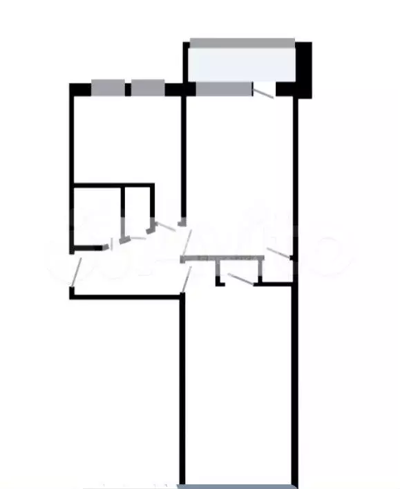 2-к. квартира, 44,5 м, 5/5 эт. - Фото 0