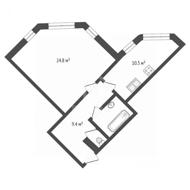 1-к кв. Санкт-Петербург Манчестерская ул., 4 (50.0 м) - Фото 2