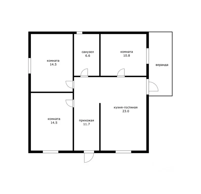 Дом в Адыгея, Тахтамукайский район, Энем пгт Пролетарская ул. (90 м) - Фото 2