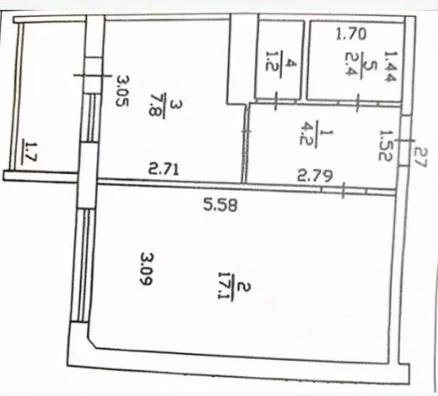 1-к кв. Кировская область, Киров ул. Ленина, 188к4 (32.7 м) - Фото 1