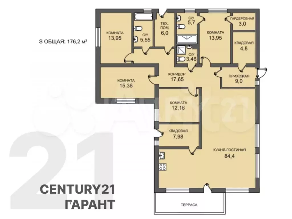 Дом 176,2 м на участке 13 сот. - Фото 0