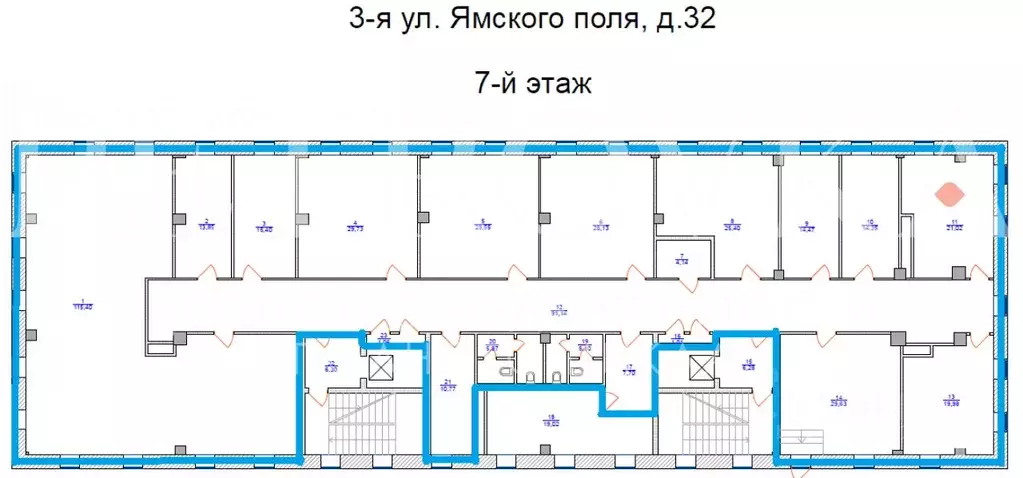 Офис в Москва ул. 3-я Ямского Поля, 2к13 (740 м) - Фото 2