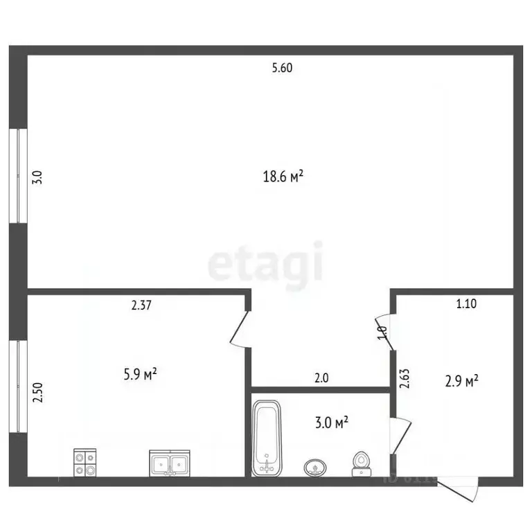 1-к кв. Мордовия, Саранск ул. Халтурина, 27 (30.4 м) - Фото 2