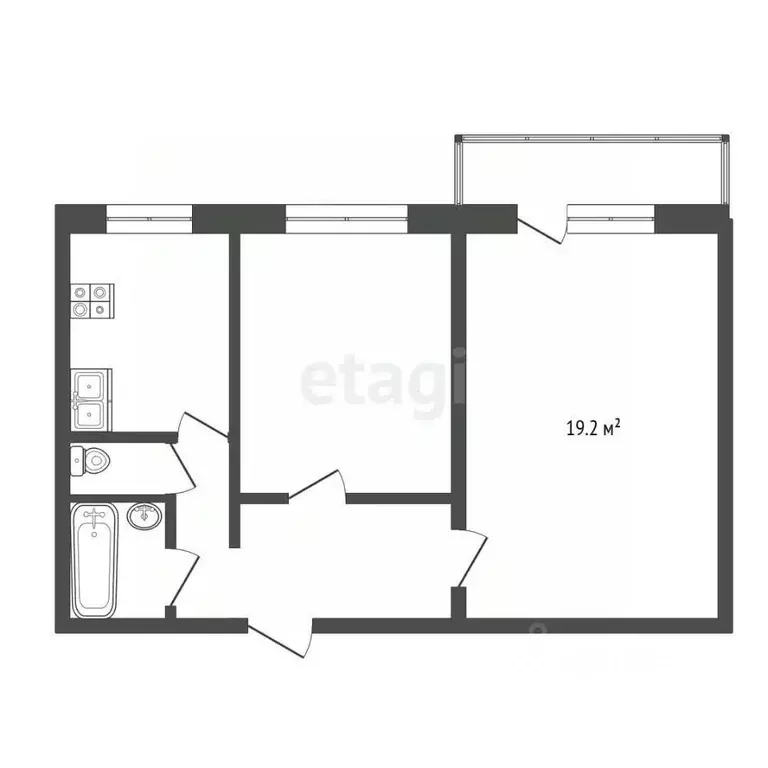Комната Тамбовская область, Тамбов Мичуринская ул., 149А (19.2 м) - Фото 1