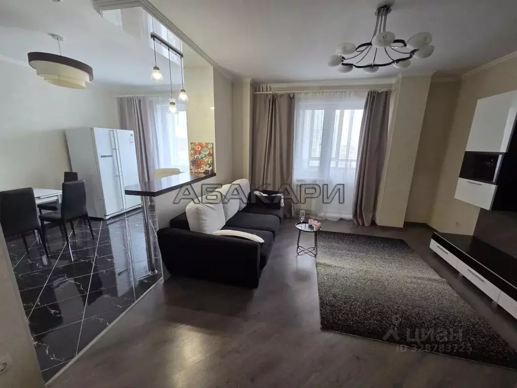 3-к кв. Красноярский край, Красноярск ул. Республики, 37А (90.0 м) - Фото 2