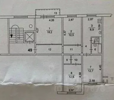4-к кв. Челябинская область, Челябинск Комсомольский просп., 40А (86.9 ... - Фото 1