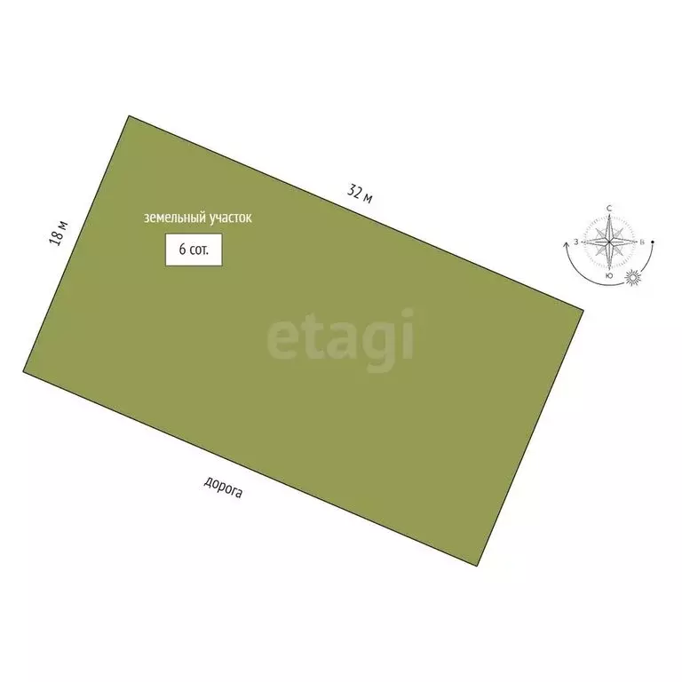 Участок в Каменское, Набережная улица (6 м) - Фото 1