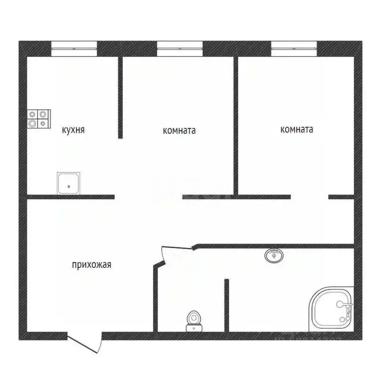 2-к кв. Ленинградская область, Кириши просп. Ленина, 50 (63.0 м) - Фото 2