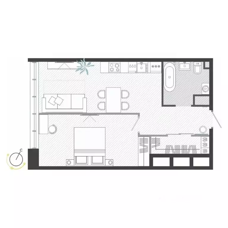 2-к кв. Приморский край, Владивосток ул. Нейбута (48.53 м) - Фото 1