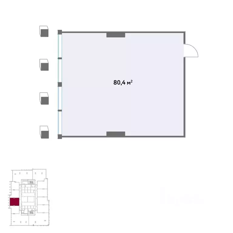 Офис в Москва Кинематографический кв-л,  (80 м) - Фото 2