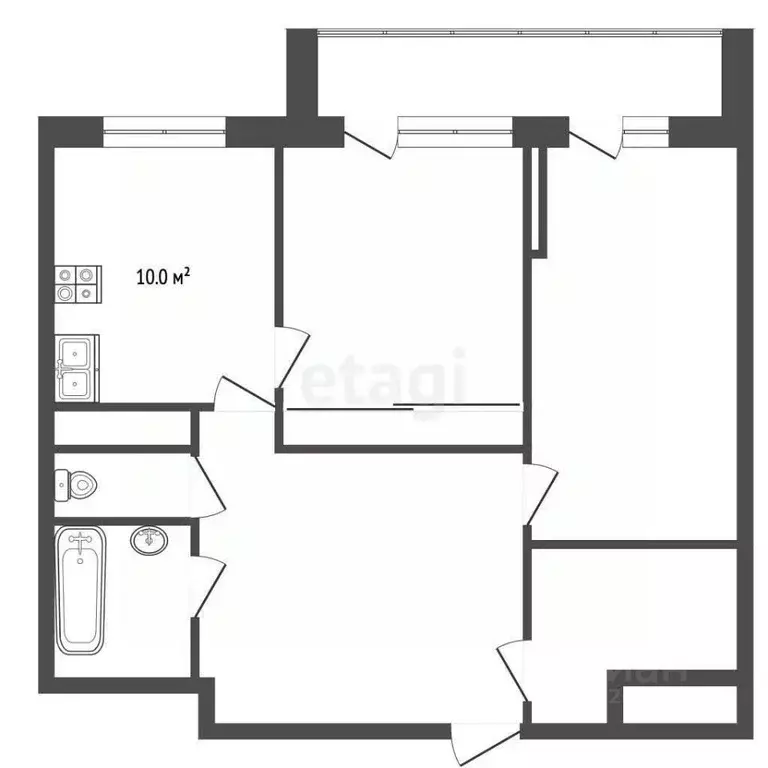 2-к кв. Московская область, Реутов Носовихинское ш., 27 (63.7 м) - Фото 0