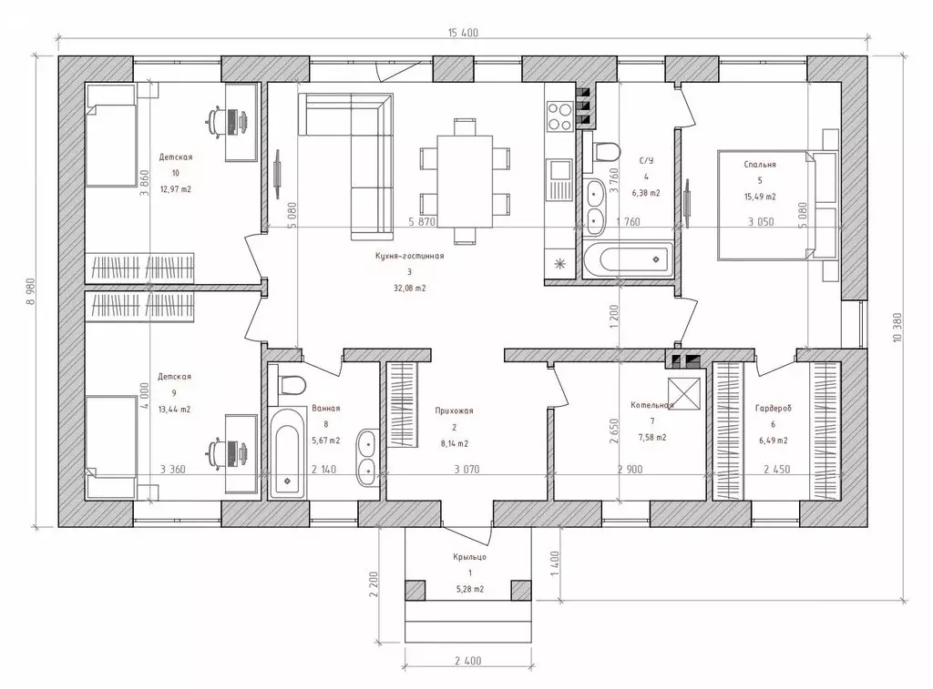 Дом в Лаишевский район, Столбищенское сельское поселение, село ... - Фото 2