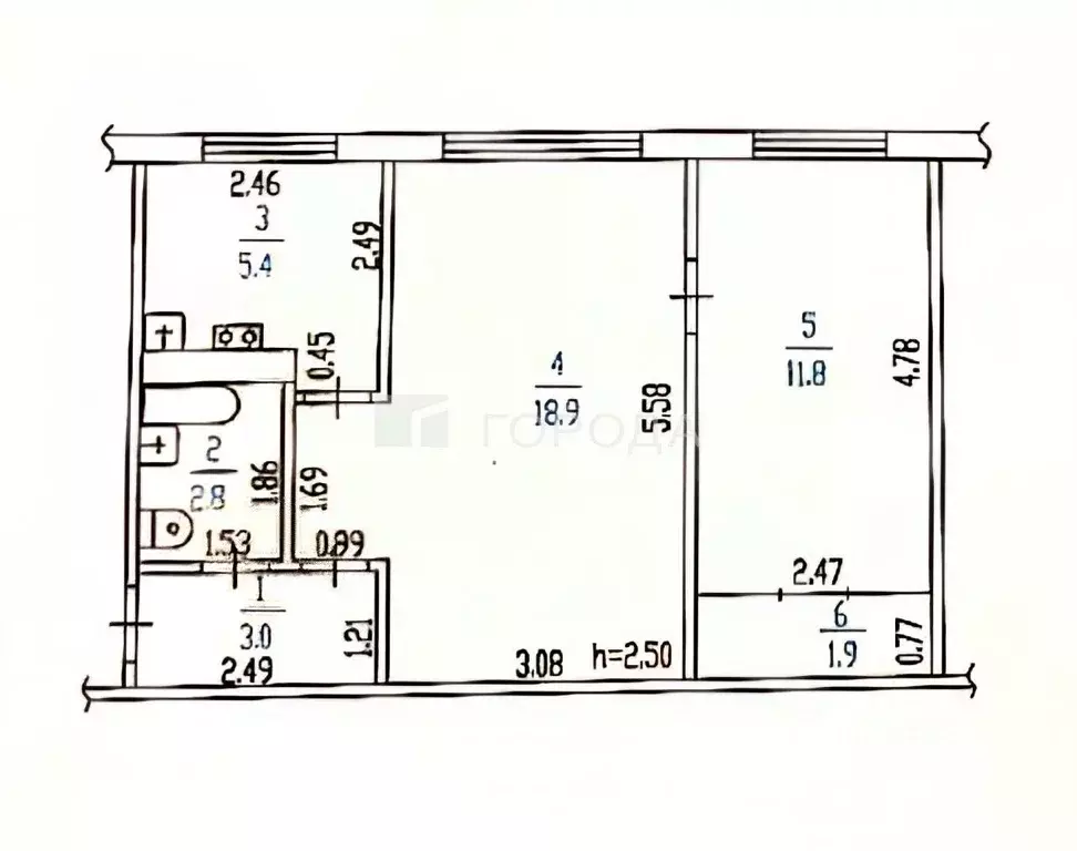 2-к кв. Алтайский край, Барнаул ул. Георгия Исакова, 171 (43.8 м) - Фото 2