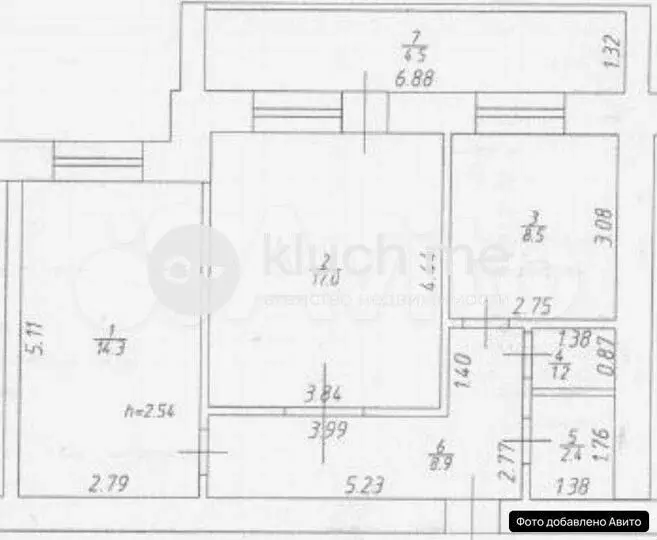 2-к кв. Татарстан, Казань ул. Бондаренко, 30 (52.3 м) - Фото 2
