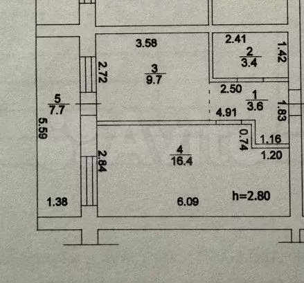 1-к. квартира, 35,2 м, 5/8 эт. - Фото 0