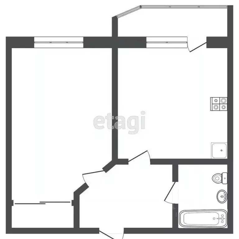 1-к кв. Мордовия, Саранск Севастопольская ул., 31 (35.0 м) - Фото 2