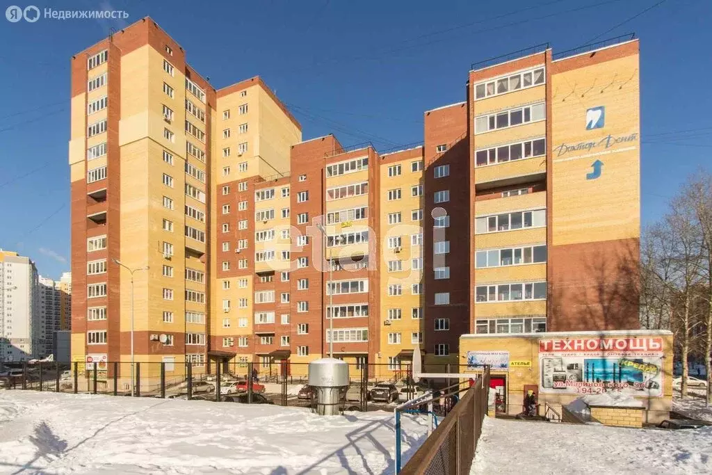 1-комнатная квартира: Тюмень, микрорайон Мыс, улица Малиновского, 5Б ... - Фото 1