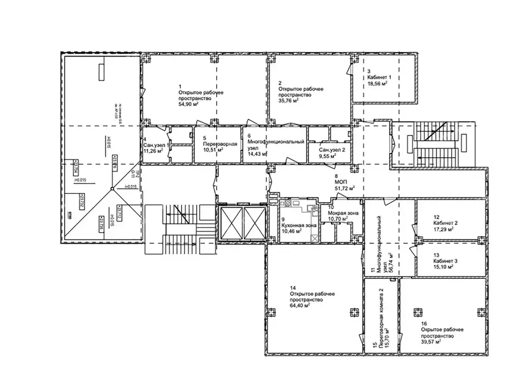 Офис в Санкт-Петербург пер. Лодыгина, 5 (437 м) - Фото 2