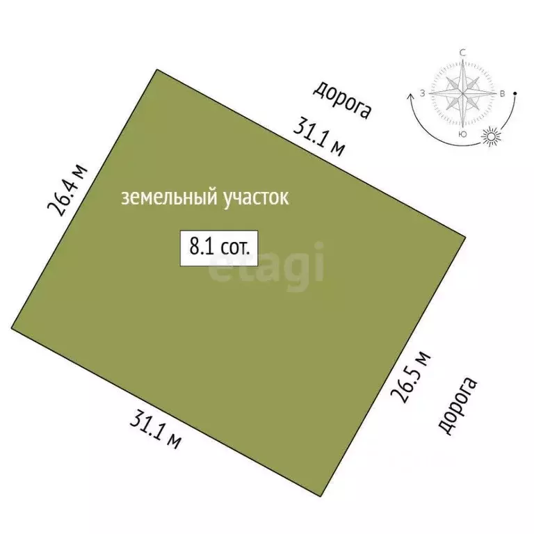 Участок в Тюменская область, Тюменский муниципальный округ, с. ... - Фото 2