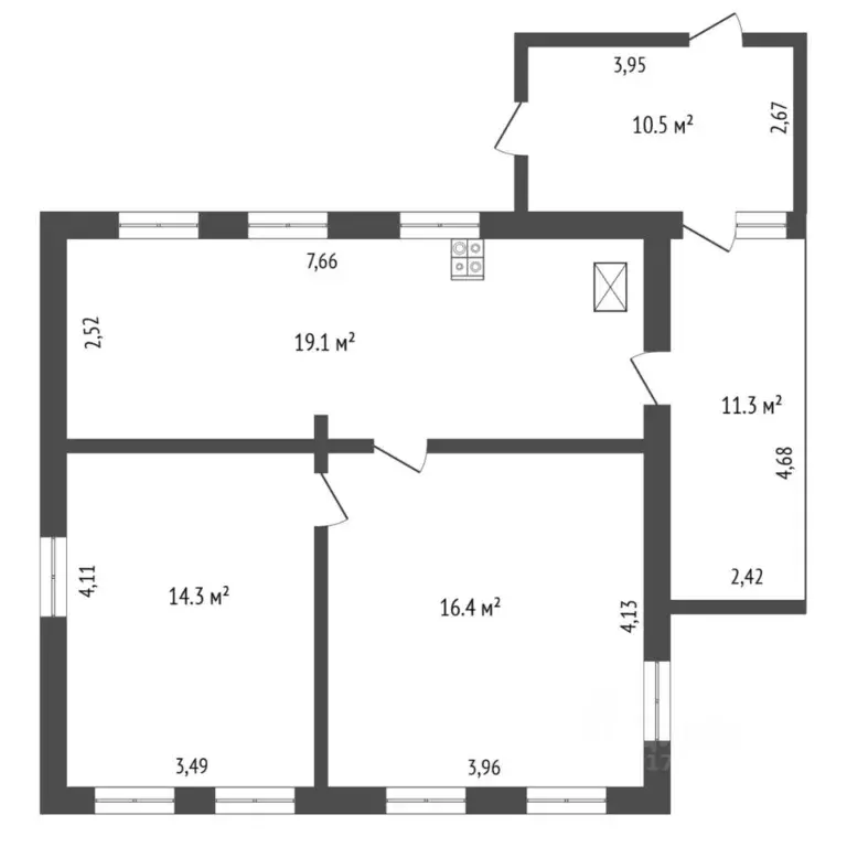 Коттедж в Тюменская область, Тюмень Степная ул. (50 м) - Фото 1
