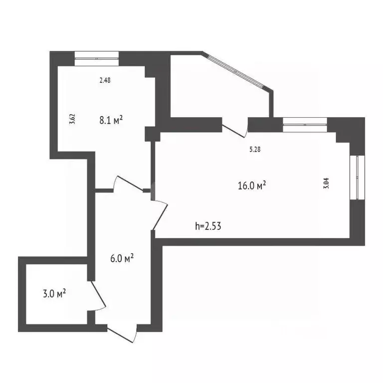 1-к кв. Красноярский край, Красноярск Соколовская ул., 76А (33.3 м) - Фото 2