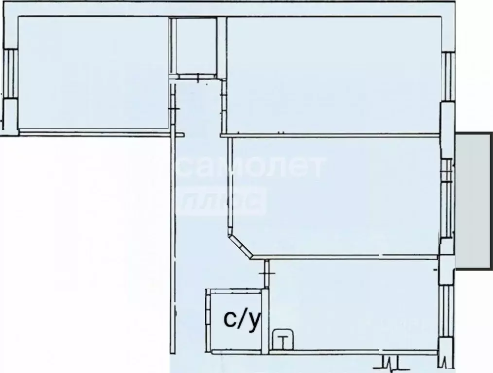 3-к кв. Рязанская область, Рязань ул. Белякова, 10 (54.9 м) - Фото 2