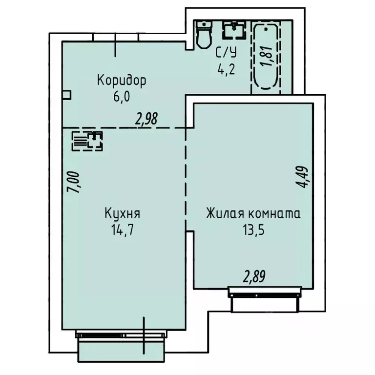 1-к кв. Иркутская область, Иркутск Култукская ул., 16 (39.4 м) - Фото 0