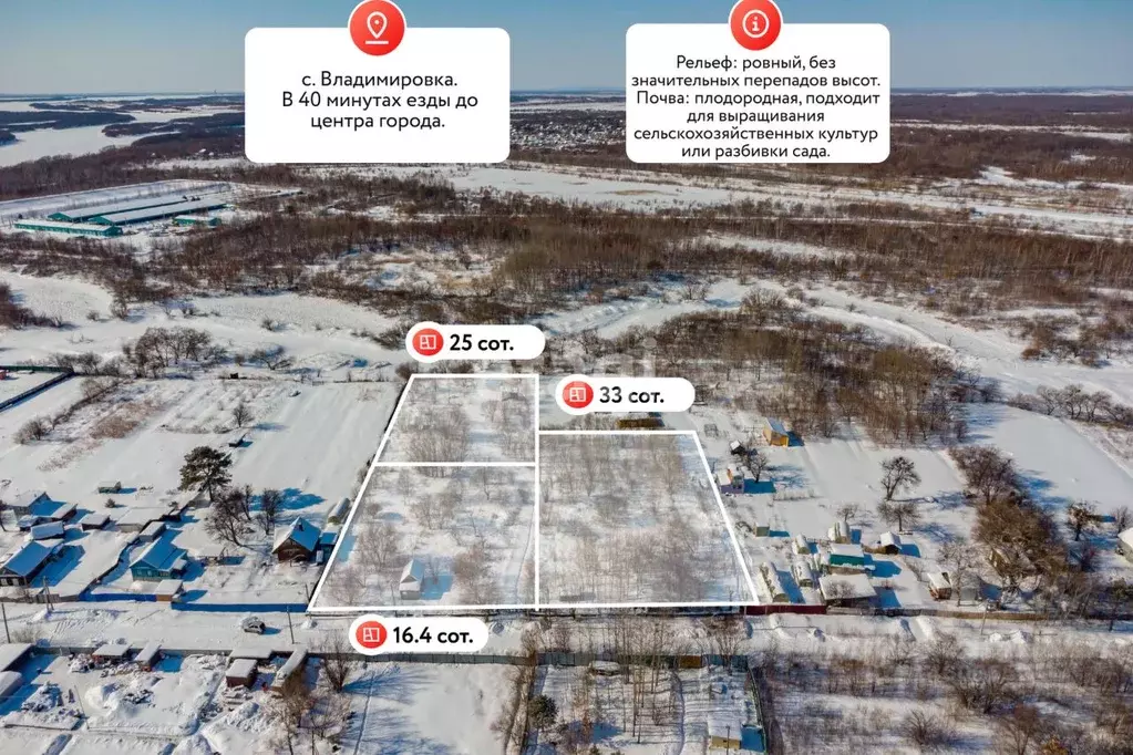 Участок в Еврейская автономная область, Смидовичский район, с. ... - Фото 1