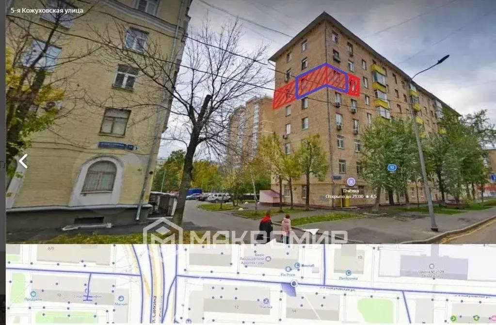 Комната Москва 5-я Кожуховская ул., 12 (20.0 м) - Фото 0
