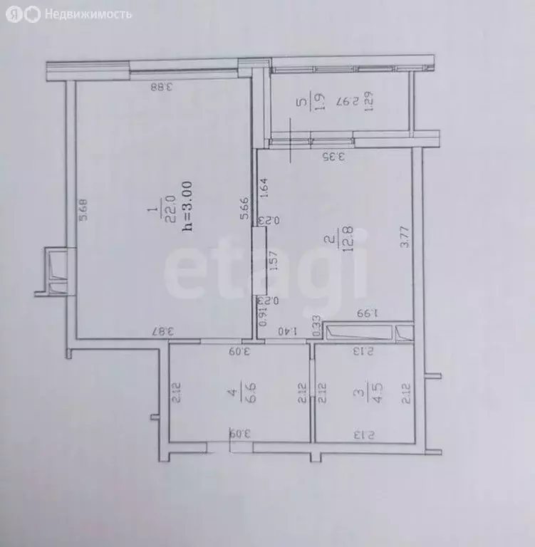 1-комнатная квартира: Казань, Чистопольская улица, 88 (45.9 м) - Фото 1