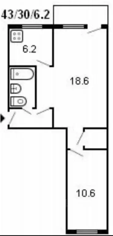 2-к кв. Иркутская область, Иркутск Советская ул., 176/187 (43.0 м) - Фото 2