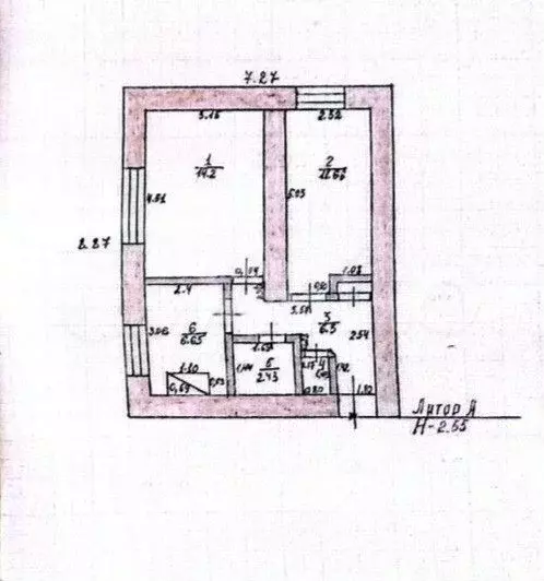 2-к. квартира, 42,2 м, 1/2 эт. - Фото 0