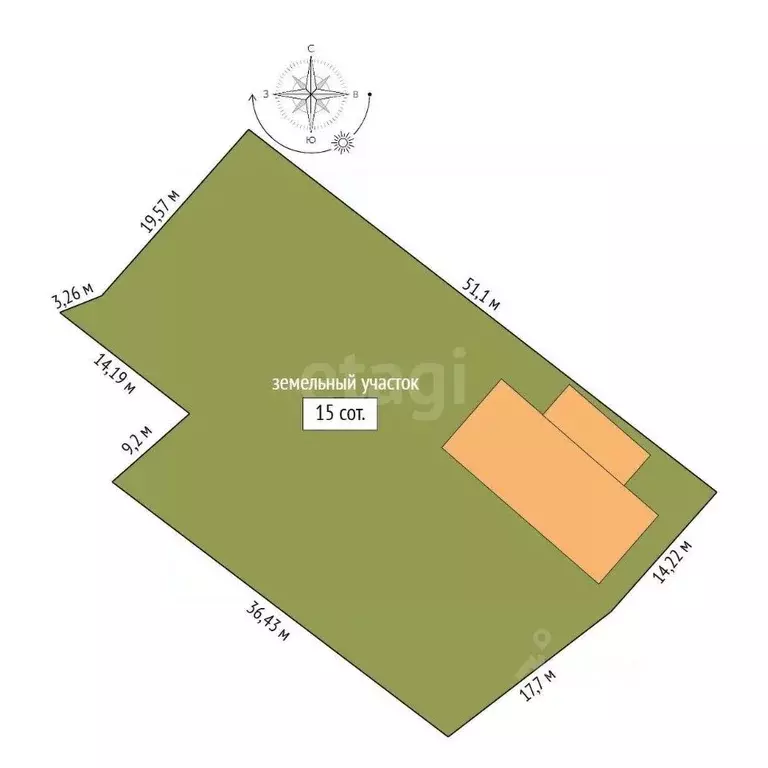 Дом в Амурская область, Благовещенск городской округ, с. Садовое ул. ... - Фото 2