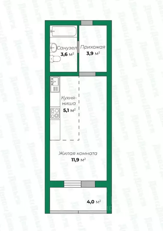 Студия Кировская область, Киров Коминтерновский мкр, ул. Павла ... - Фото 2