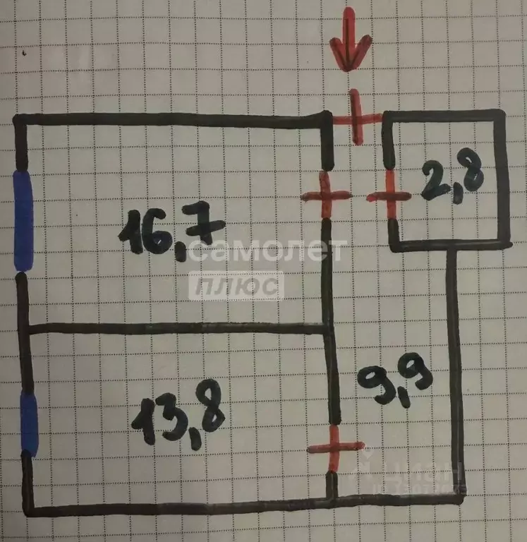 2-к кв. Нижегородская область, Нижний Новгород ул. Козицкого, 6 (43.2 ... - Фото 2