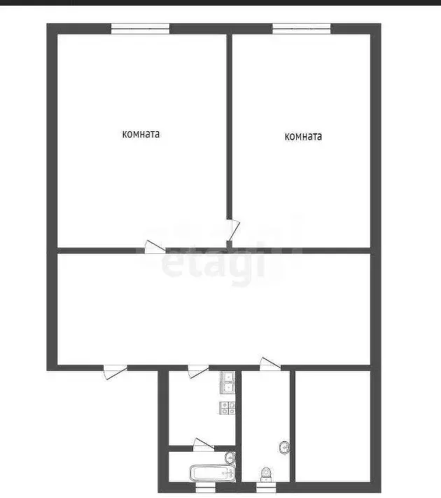 2-комнатная квартира: Балашов, улица Ленина, 4 (43 м) - Фото 0