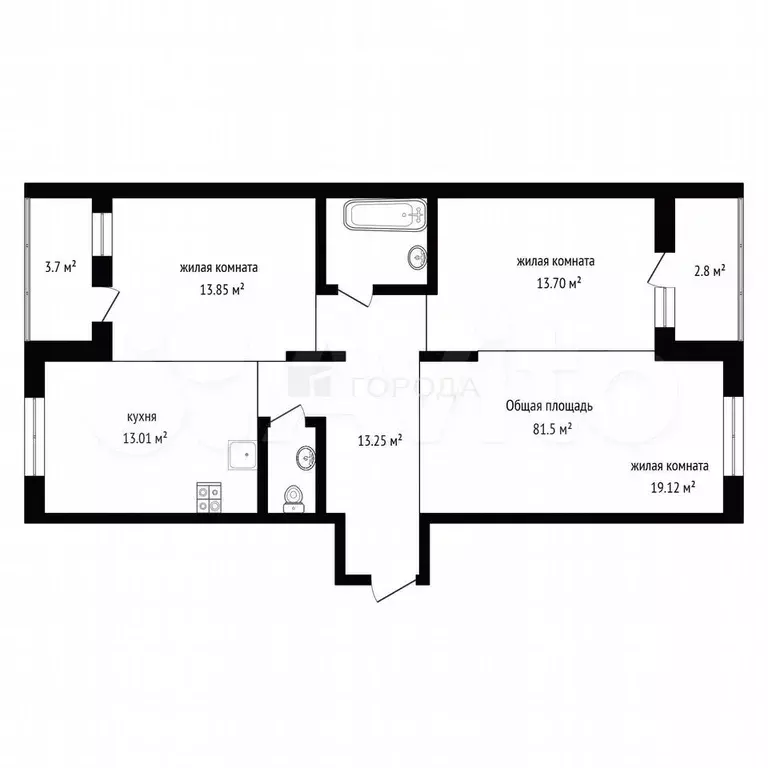 Продам офисное помещение, 81.5 м - Фото 0