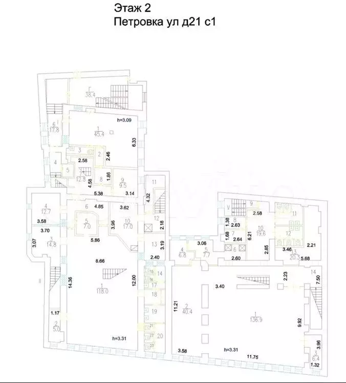 Аренда ПСН 621 м2 м. Чеховская, Пушкинская, Тверская в цао - Фото 1