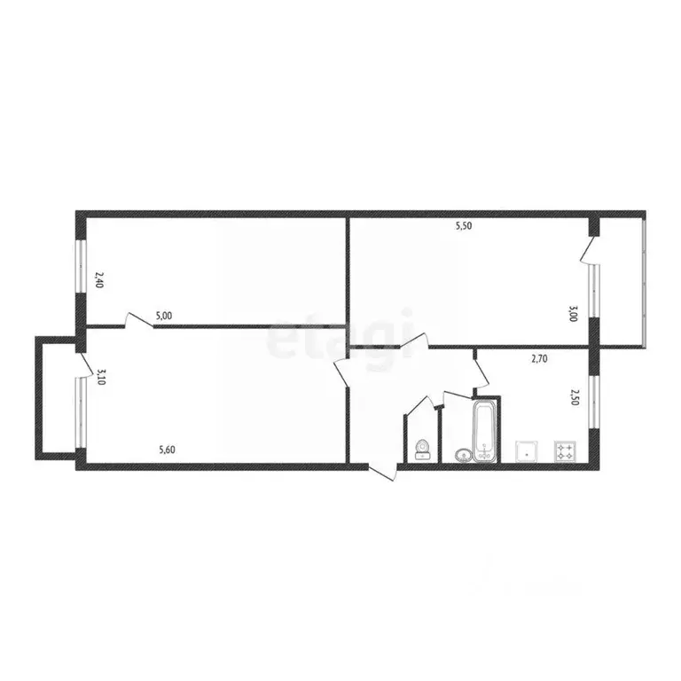 3-к кв. Белгородская область, Белгородский район, Беловское с/пос, с. ... - Фото 2