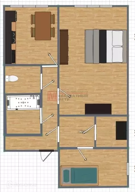 Продаётся 1-к квартира, 40 м - Фото 0