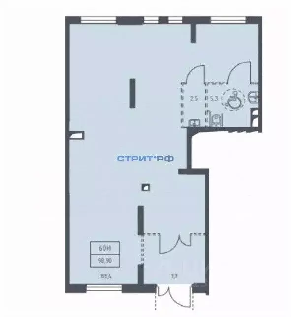 Торговая площадь в Московская область, Мытищи ул. Стрельбище Динамо, ... - Фото 2