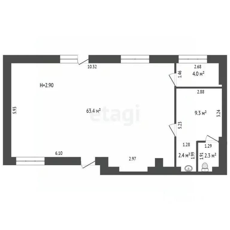 Торговая площадь в Севастополь ул. Вакуленчука, 26 (83 м) - Фото 2