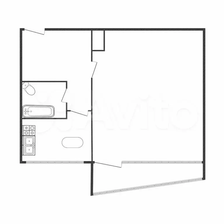 1-к. квартира, 35,5 м, 3/9 эт. - Фото 0