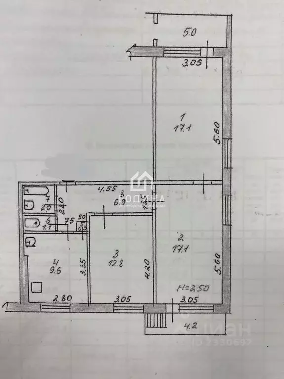 3-к кв. Хабаровский край, Комсомольск-на-Амуре Интернациональный ... - Фото 2