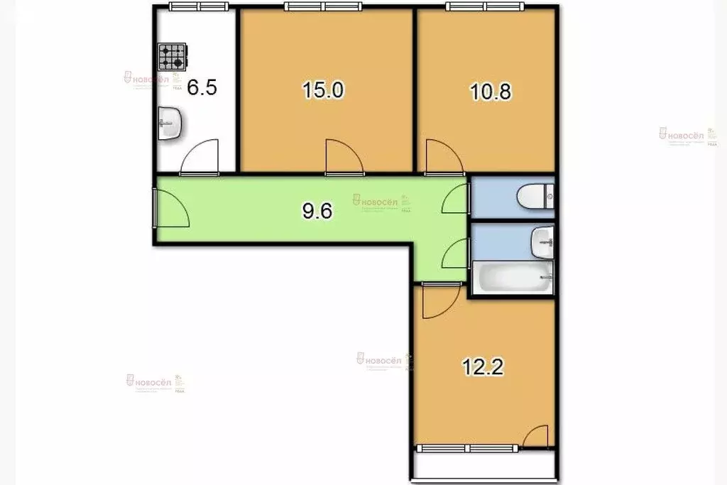 Дом в Екатеринбург, улица Тверитина, 11 (64 м) - Фото 1