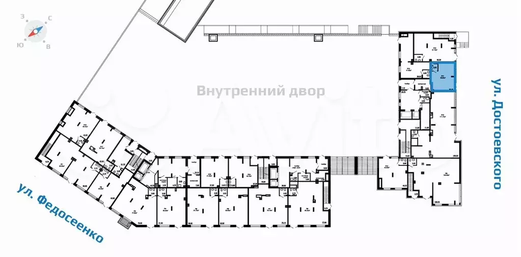 Помещение для бизнеса в ЖК  2Д Федосеенко , 35.8 м - Фото 1